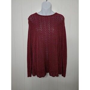 CP Shades Sausalito Sweater Womens Large Retro Vintage Metallic 90s Y2K Knit